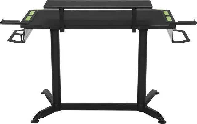 Alt view image 4 of 7 - RESPAWN RSP-3010 Computer Ergonomic Gaming Desk, Height Adjustable 52.6 in, Green