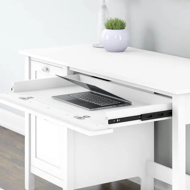 Alt view image 5 of 7 - Bush Furniture Computer Desk, Pure White