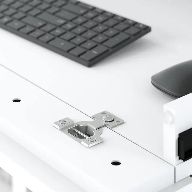 Alt view image 6 of 7 - Bush Furniture Computer Desk, Pure White