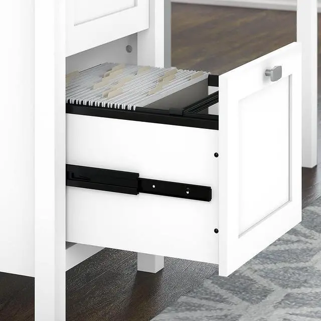 Alt view image 7 of 7 - Bush Furniture Computer Desk, Pure White