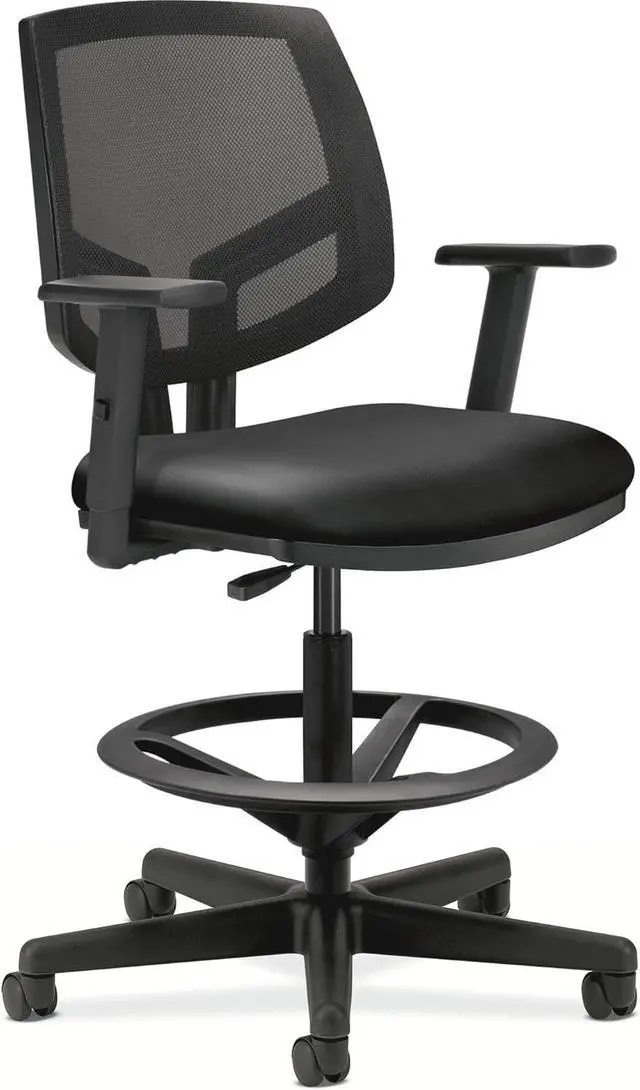 Alt view image 4 of 5 - HON Height-Adjustable T-Arms for Volt Series Task Chair, Black