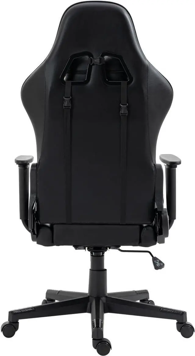 Alt view image 7 of 7 - Modern-Depo Aquarius Zodiac Gaming Chair with Ergonomic Design, Adjustable Swivel Recliner, 330 lbs Load Capacity, Black