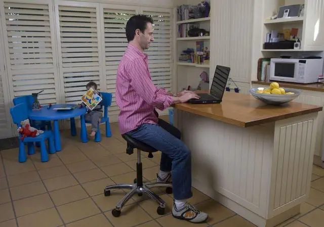 Alt view image 2 of 7 - Jobri BetterPosture Saddle Chair Multifunctional Ergonomic Back Posture Stool with Tilting Seat  Reduce Pressure on Lower Back and Improve Posture While Sitting
