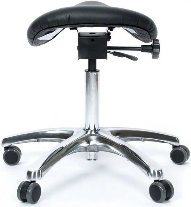 Alt view image 4 of 7 - Jobri BetterPosture Saddle Chair Multifunctional Ergonomic Back Posture Stool with Tilting Seat  Reduce Pressure on Lower Back and Improve Posture While Sitting