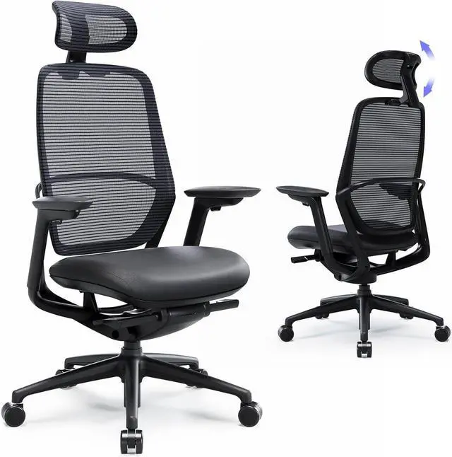 Main image of Ergonomic Office Chair,Adjustable Headrest, Lumbar Support, High Back Mesh Desk Chair, Reclining Computer Chair for Home Office