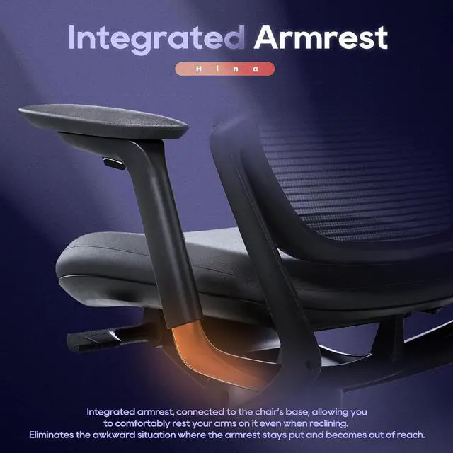Alt view image 7 of 7 - Ergonomic Office Chair,Adjustable Headrest, Lumbar Support, High Back Mesh Desk Chair, Reclining Computer Chair for Home Office