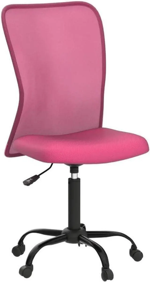 Alt view image 6 of 7 - 4 Pack Office Chair Desk Chair Computer Chair w/Lumbar Support Ergonomic Mid Back Mesh Adjustable Height Swivel Chair Armless Modern Task Executive Chair for Women Men Adult