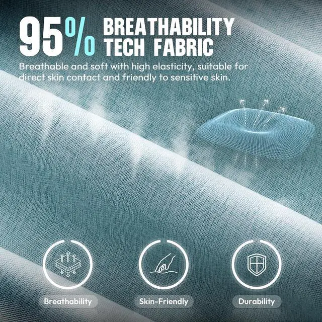 Alt view image 3 of 7 - Dowinx Gaming Chair Fabric with Pocket Spring Cushion, High Back Ergonomic Computer Chair with Footrest for Adults, Massage Lumbar Support Swivel Game Chair for Office Gaming 300LBS, Aqua