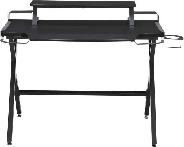 Alt view image 3 of 7 - RESPAWN RSP-1000 Gaming Computer Desk, 23.625" D x 42" W x 34.625" H, Gray