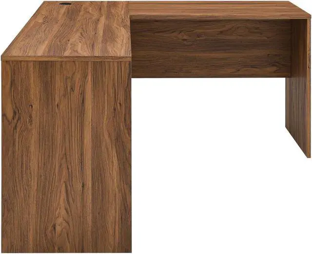 Alt view image 6 of 7 - Modway Envision Mid-Century Modern, Desk and File Cabinet Set, Walnut White