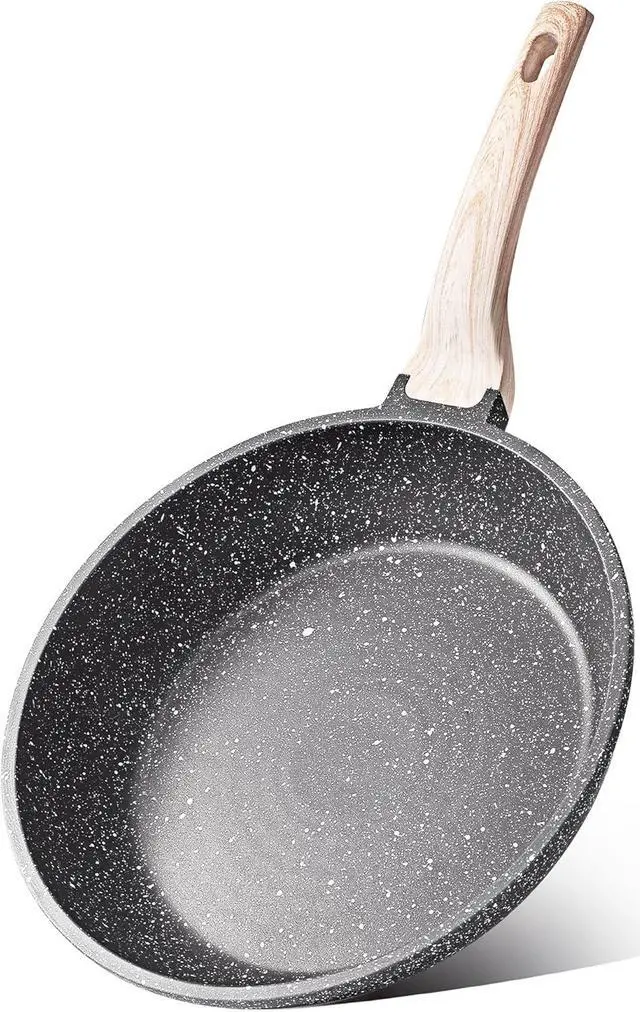 Main image of CAROTE Nonstick Frying Pan Skillet,Non Stick Granite Fry Pan Egg Pan Omelet Pans, Stone Cookware Chef's Pan, PFOA Free,Induction Compatible(Classic Granite, 8-Inch)