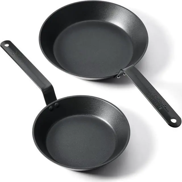 Main image of SENSARTE Nonstick Frying Pan Set 2-Piece, Oven Safe Skillets with Swiss Coating, Induction Compatible Chef Pan Set, Dishwasher Safe Cooking Pans, Anodized Frying Pans, PFOA Free, 8 and 10 Inch