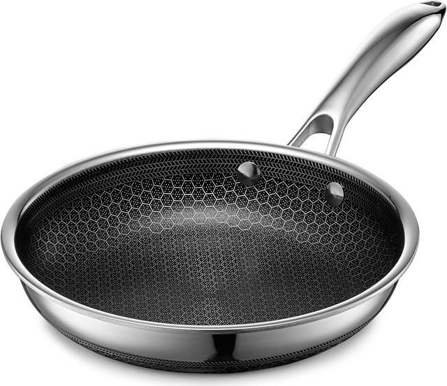 Main image of HexClad Hybrid Nonstick Frying Pan, 8-Inch, Stay-Cook Handle, Dishwasher and Oven Safe, Induction-Ready, Compatible with All Cooktops
