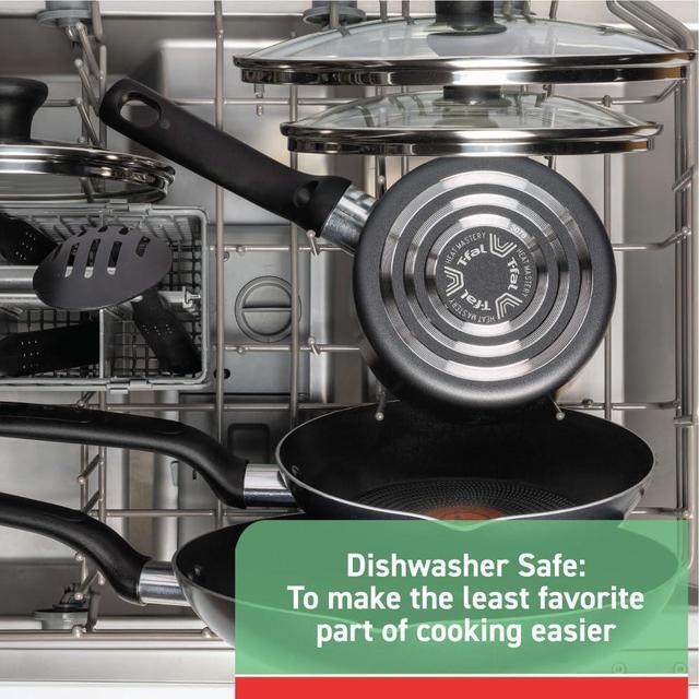 Alt view image 6 of 6 - T-fal Specialty Nonstick Stockpot With Lid 12 Quart, Oven Broiler Safe 350F, Stay-Cool Handles, Kitchen, Cookware, Pots and Pans, Stock Pot, Soup Pot, Cooking Pot, Dishwasher Safe, Black