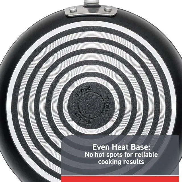 Alt view image 5 of 6 - T-fal Advanced Nonstick Fry Pan 10.5 Inch, Oven Broiler Safe 350F, Comfort Grip, Cookware, Non Stick Frying Pan, Skillet, Cooking, Kitchen, Egg Pan, Omelet Pan, Pots and Pans Dishwasher Safe, Black