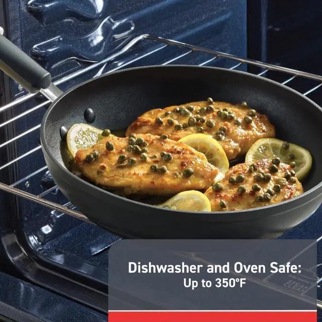 Alt view image 6 of 6 - T-fal Advanced Nonstick Fry Pan 10.5 Inch, Oven Broiler Safe 350F, Comfort Grip, Cookware, Non Stick Frying Pan, Skillet, Cooking, Kitchen, Egg Pan, Omelet Pan, Pots and Pans Dishwasher Safe, Black