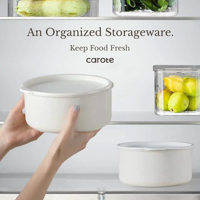 Alt view image 7 of 7 - CAROTE Pots and Pans Set Non Stick, Cookware Sets, 11pcs Kitchen Set, Oven/Fridge Safe, Space Saving Pots Set, Nonstick Cooking Set with Versatile Detachable Handle, Induction RV Set, Cream White