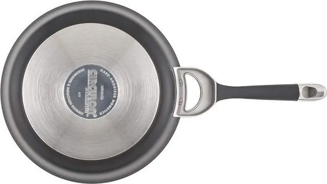 Alt view image 4 of 6 - Circulon Symmetry Hard-Anodized Nonstick Frying Pan, 8.5-Inch, Black