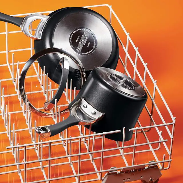 Alt view image 7 of 7 - Circulon - 83483 Circulon Symmetry Hard Anodized Nonstick Sauce Pan/Saucepan with Straining and Lid, 3.5 Quart, Black