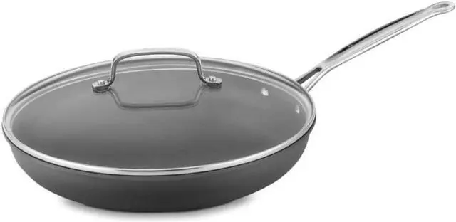 Alt view image 3 of 4 - Cuisinart 12-Inch Skillet, Nonstick-Hard-Anodized with Glass Cover, 622-30GP1