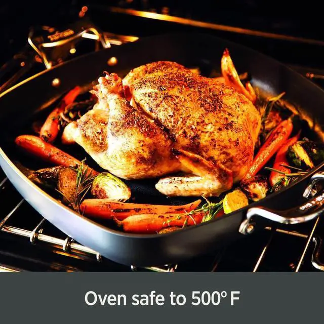 Alt view image 6 of 7 - All-Clad Essentials Hard Anodized Nonstick Fry Pan Set 2 Piece, 8, 10,5 Inch Oven Broiler Safe 500F, Lid Safe 350F Pots and Pans, Cookware Black