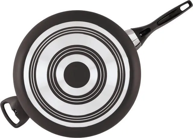 Alt view image 3 of 7 - Farberware Dishwasher Safe Nonstick Jumbo Cooker/Saute Pan with Helper Handle - 6 Quart, Black