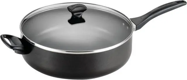 Alt view image 4 of 7 - Farberware Dishwasher Safe Nonstick Jumbo Cooker/Saute Pan with Helper Handle - 6 Quart, Black