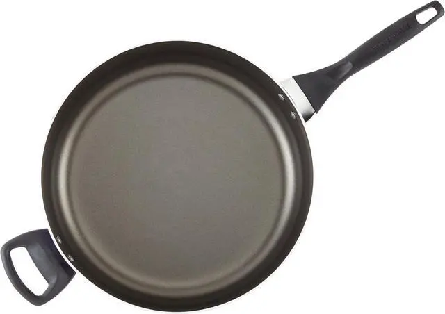 Alt view image 7 of 7 - Farberware Dishwasher Safe Nonstick Jumbo Cooker/Saute Pan with Helper Handle - 6 Quart, Black