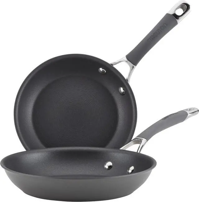 Main image of Circulon 83905 Radiance [hard anodized] Nonstick Frying pan set / Skillet Set - 8.5 Inch and 10 Inch, Gray
