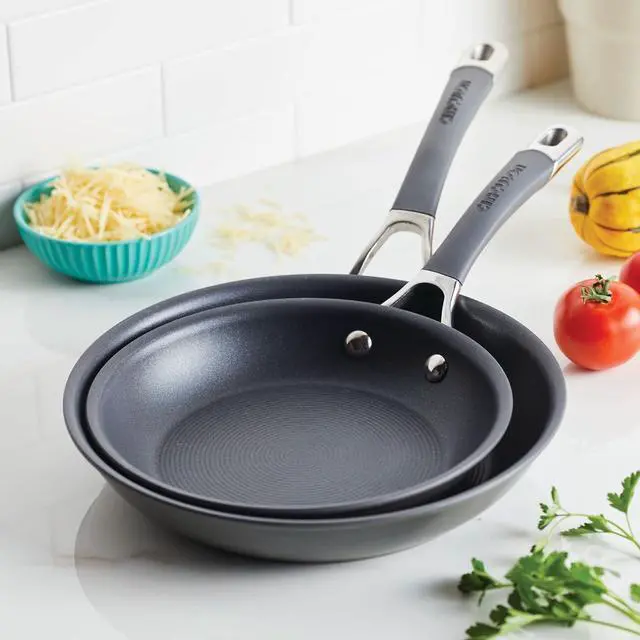 Alt view image 7 of 7 - Circulon 83905 Radiance [hard anodized] Nonstick Frying pan set / Skillet Set - 8.5 Inch and 10 Inch, Gray