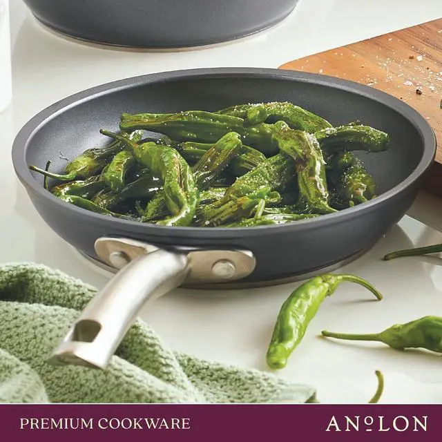 Alt view image 5 of 5 - Anolon Accolade Forged Hard Anodized Nonstick Frying Pan/Skillet, 8 Inch, Moonstone Gray