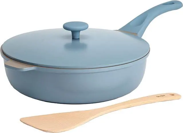 Main image of Goodful All-in-One Pan, Multilayer Nonstick, High-Performance Cast Construction, Multipurpose Design Replaces Multiple Pots and Pans, Dishwasher Safe Cookware, 11-Inch, 4.4-Quart Capacity, Blue Mist