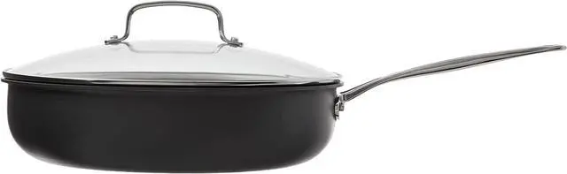 Alt view image 7 of 7 - Cuisinart 12-Inch Deep Fry Pan w/Cover, Chef's Classic Nonstick Hard Anodized Collection, 622-30DFP1