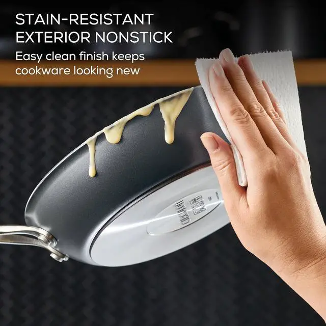 Alt view image 6 of 7 - Circulon A1 Series with ScratchDefense Technology Nonstick Induction Frying Pans/Skillet Set, 8.5 Inch and 10 Inch - Graphite, Skillet Set (8.5" & 10")