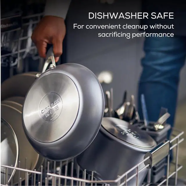 Alt view image 7 of 7 - Circulon A1 Series with ScratchDefense Technology Nonstick Induction Frying Pans/Skillet Set, 8.5 Inch and 10 Inch - Graphite, Skillet Set (8.5" & 10")