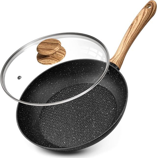 Main image of MICHELANGELO Nonstick Frying Pan with Lid, 8 Inch Frying Pans Nonstick with Healthy Coating, Small Frying Pan with Stay-Cool Handle, Induction Compatible