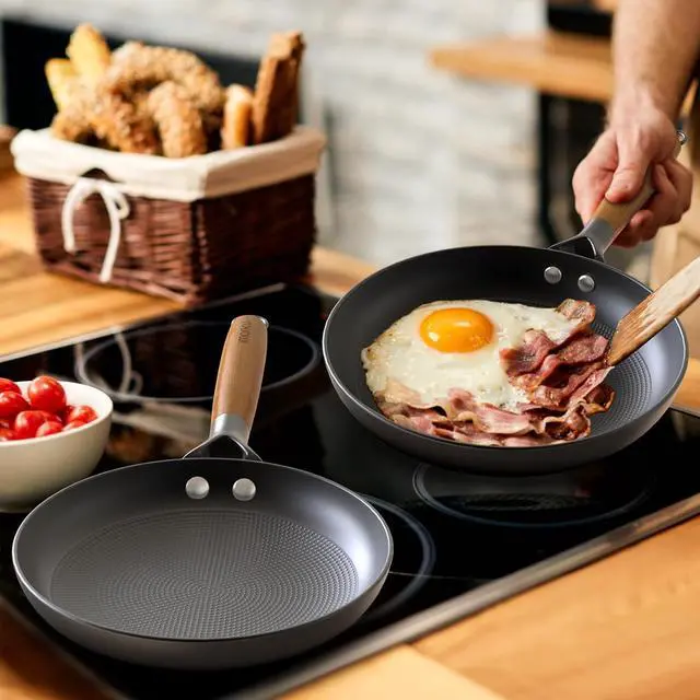 Alt view image 7 of 7 - imarku Non Stick Frying Pans - 8 inch & 10 inch Frying Pan Nonstick Set, Honeycomb Lock Oil Cast Iron Skillets, Dishwasher Safe, Induction Compatible, Stay-cool Detachable Handle Pans for Cooking