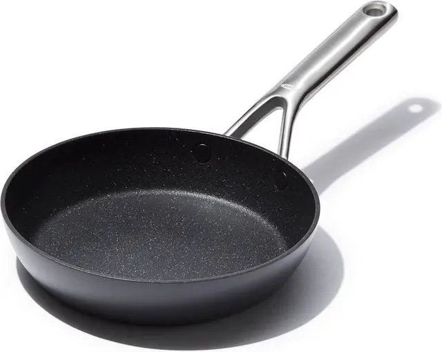 Main image of OXO Professional 8" Frying Pan Skillet, Hard Anodized Ceramic Nonstick Cookware PFAS-Free, Induction Suitable, Stainless Steel Handle, Diamond Reinforced Coating, Dishwasher Safe, Oven Safe, Black