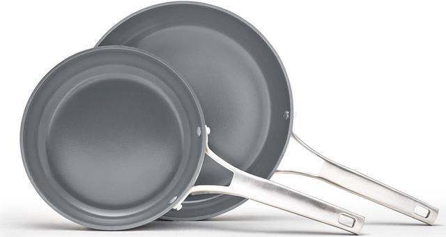 Main image of Calphalon® Premier Ceramic Nonstick 8" and 10" Frying Pan Set, Midnight Blue