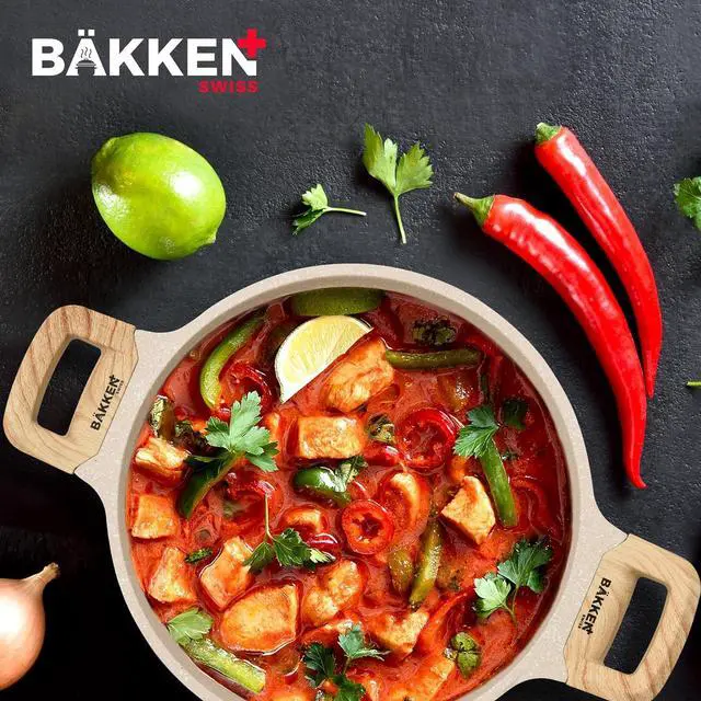 Alt view image 2 of 3 - Bakken-Swiss 14-Piece Kitchen Cookware Set  Granite Non-Stick  Eco-Friendly  for All Stoves & Oven-Safe