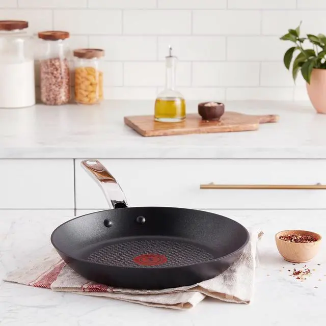 Alt view image 5 of 5 - T-fal ProGrade Nonstick Fry Pan 10 Inch Induction Oven Broiler Safe 500F Cookware, Pots and Pans, Dishwasher Safe Black
