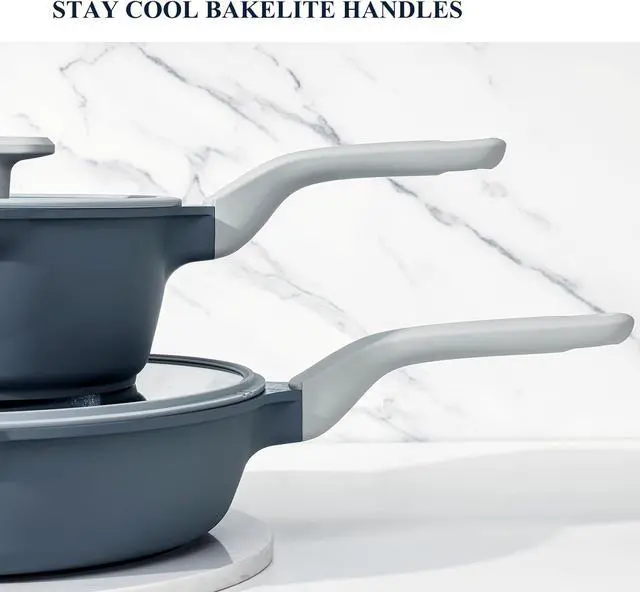 Alt view image 6 of 6 - Nonstick Saucepan with Lid, 2 Quart Ceramic Sauce Pan, Non Toxic Sauce Pot with Pour Spouts for Multipurpose Use, PTFE, PFOA & PFAS Free, Induction Compatible.