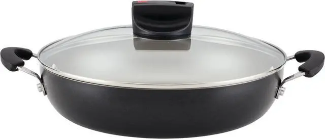 Main image of Farberware Smart Control Nonstick Frying/Skillet/Everything Pan with Lid and Side Handles, 11.25 Inch, Black