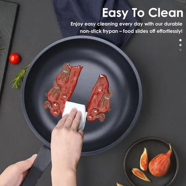 Alt view image 3 of 7 - Nonstick Frying Pan Skillet,8 Inch Frying Pan Skillet,Egg pans,Omelette Pan,PFOA Free,Kitchen Pots Induction Pot