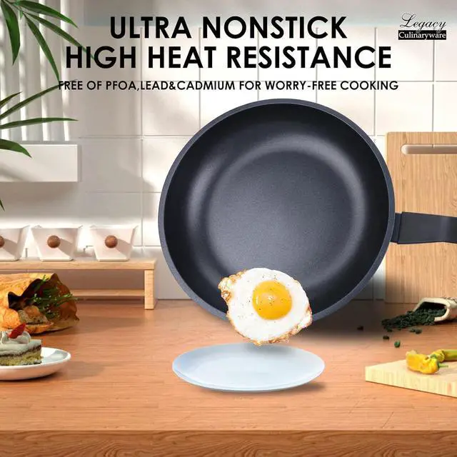 Alt view image 2 of 7 - Nonstick Frying Pan Skillet,8 Inch Frying Pan Skillet,Egg pans,Omelette Pan,PFOA Free,Kitchen Pots Induction Pot