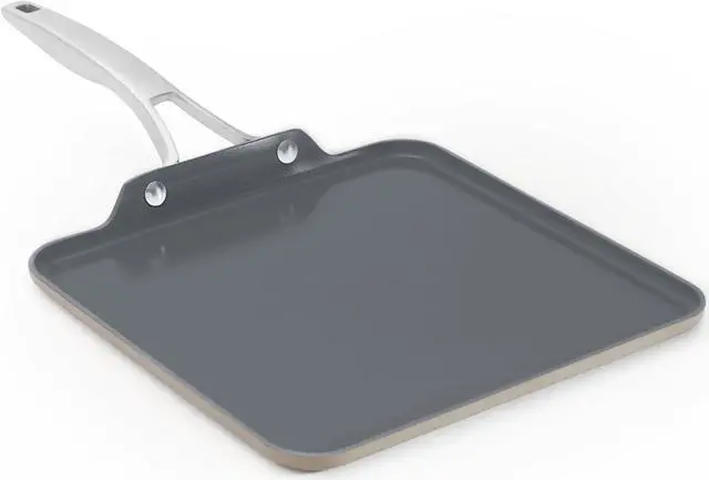 Main image of Calphalon® Premier Ceramic Nonstick 11" Square Griddle, Mushroom Grey