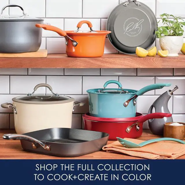 Alt view image 6 of 7 - Rachael Ray Cook + Create Nonstick Stir Fry Pan/Wok, 10.5 Inch, Gray