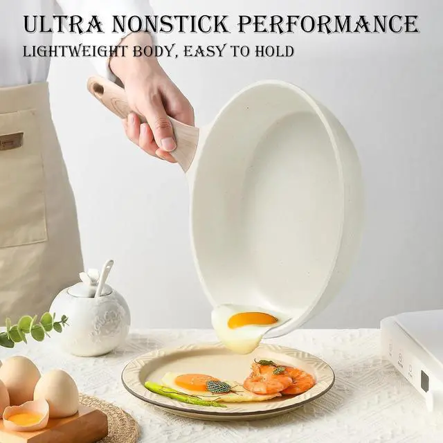 Alt view image 3 of 6 - 14 Pcs Pots and Pans Set, Nonstick Cookware Sets, Granite Induction Cookware Non Stick Cooking Set with Frying Pans, Saucepans, Saute Pan, Extra Large Casserole, PFAS PTFE PFOA PFOS Free