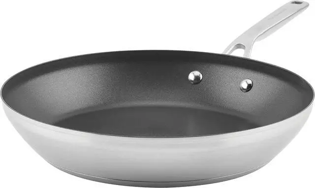 Main image of KitchenAid 3-Ply Base Brushed Stainless Steel Nonstick Fry Pan/Skillet, 12 Inch