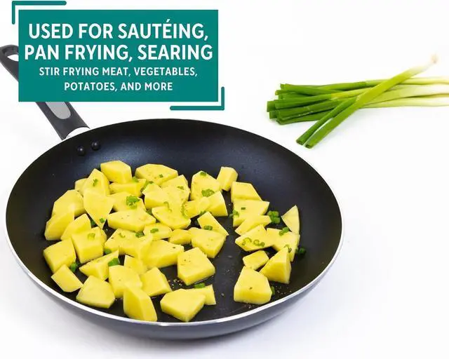 Alt view image 5 of 7 - Mirro A79705 Get A Grip Aluminum Nonstick Fry Pan Cookware, 10-Inch, Black -